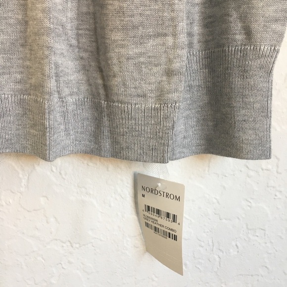 Chelsea28 Tulle Ruffle Back Sweater Size Medium NWT - Picture 8 of 11